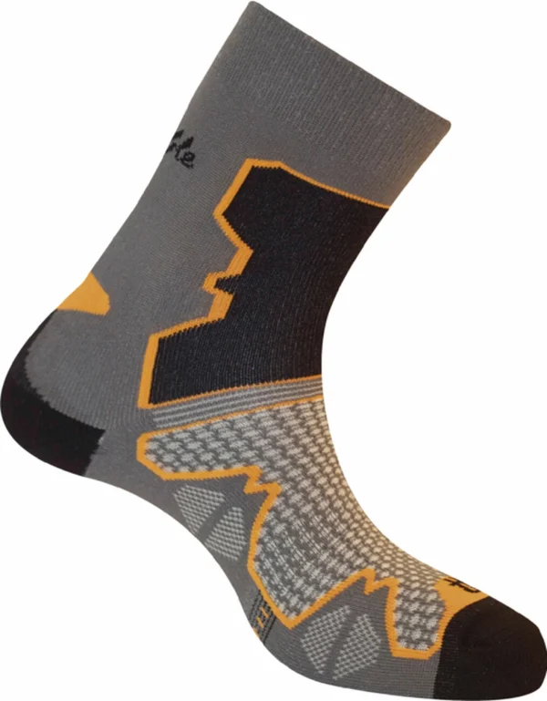 Sortie 🛒 CHAUSSETTES Randonnée Homme THYO DOUBLE TREK MID Gris Orange 🎉 vente en ligne 1