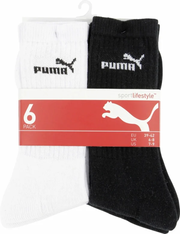 Remise 👍 Chaussettes Multisport Adulte PUMA CAT TENNIS X6 ASSORTIS 🛒 vente à bas prix 1