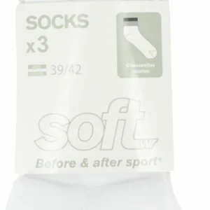 Le moins cher 🧨 CHAUSSETTES Homme SOFTWR PK X 3 COURT FINE H 😀 à prix imbattables 9