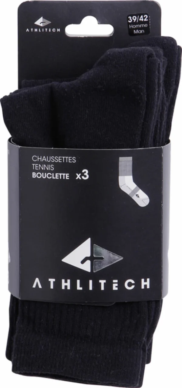 Meilleur Service De gros ⌛ CHAUSSETTES Homme ATHLI-TECH PK X 3 TENNIS EPAISSE H 🥰 4