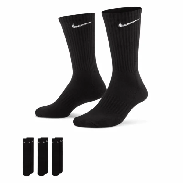 Vente Meilleur prix ✨ CHAUSSETTES HAUTES Tennis Homme NIKE EVERYDAY CUSH CREW 3PR 👍 4