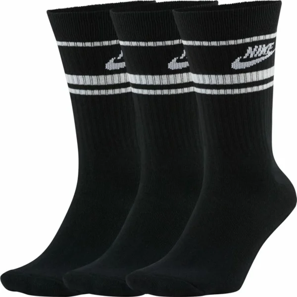 Réductions Vente flash 🤩 CHAUSSETTES MI-HAUTES Multisport Adulte NIKE CREW ESSENTIAL STRIPE 🛒 1