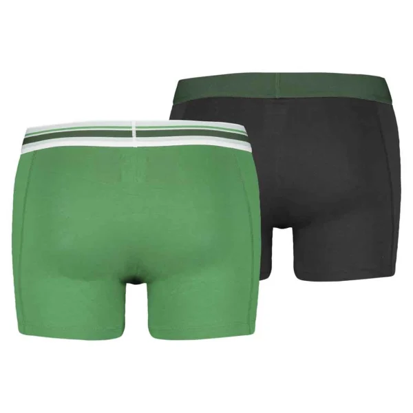 prix abordable Vente flash ✔️ Mode- Lifestyle Homme Puma Underwear Puma Underwear Placed Logo Boxer 2 Pack VERT ❤️ 1
