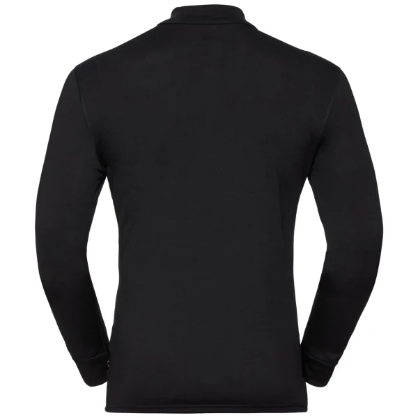 achetez Tout neuf ❤️ Ski Homme Odlo Odlo Natural 100% Merino Warm Suw Top Turtle Neck 1/2 Zip NOIR 🧨 4