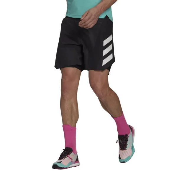 De gros ❤️ Adidas Terrex Agravic 2In1 Short – Short trail homme 🛒 Satisfait ou Remboursé 1