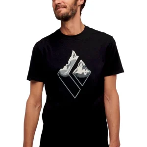 des prix incroyables Les meilleures critiques de 🧨 Black Diamond Mountain Logo Ss Tee – T-shirt homme 🔔 9