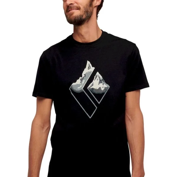 des prix incroyables Les meilleures critiques de 🧨 Black Diamond Mountain Logo Ss Tee – T-shirt homme 🔔 3