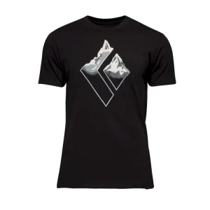des prix incroyables Les meilleures critiques de 🧨 Black Diamond Mountain Logo Ss Tee – T-shirt homme 🔔 13