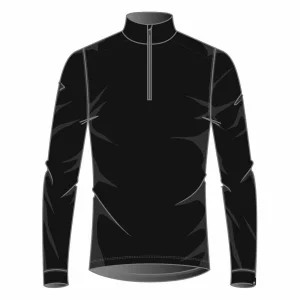 achetez Tout neuf ❤️ Ski Homme Odlo Odlo Natural 100% Merino Warm Suw Top Turtle Neck 1/2 Zip NOIR 🧨 9