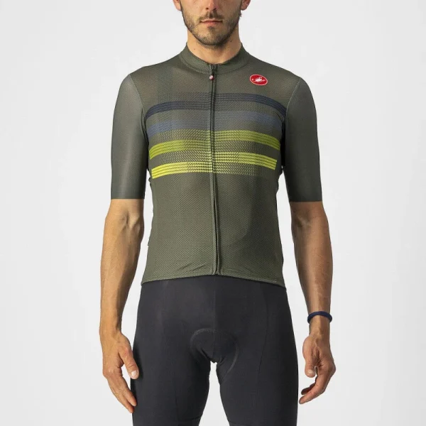 soldes pas cher Grosses soldes ⭐ Castelli Endurance Pro – Maillot vélo homme 🎁 12