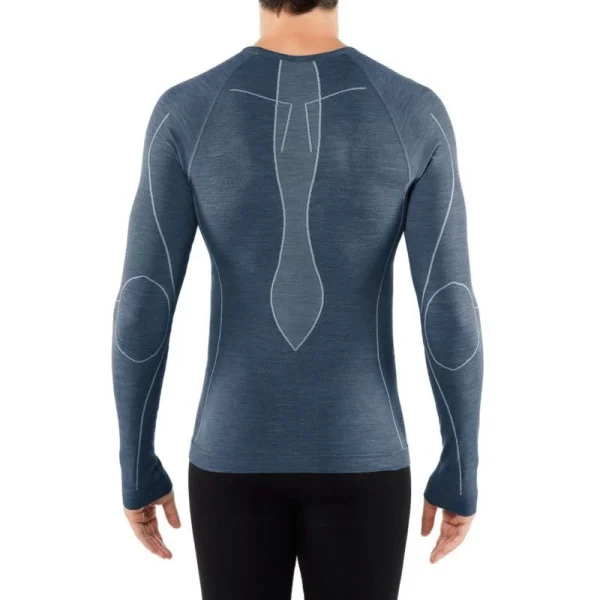 en ligne vente Bon marché 🌟 Falke Wool-Tech Long Sleeve Crew – Maillot homme 🎉 1