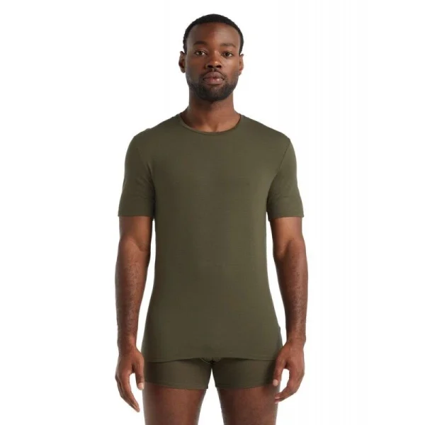 REMISE Coupon 🌟 Icebreaker Anatomica Short Sleeve Crewe en Mérinos – T-shirt en laine mérinos homme I Hardloop 👏 1