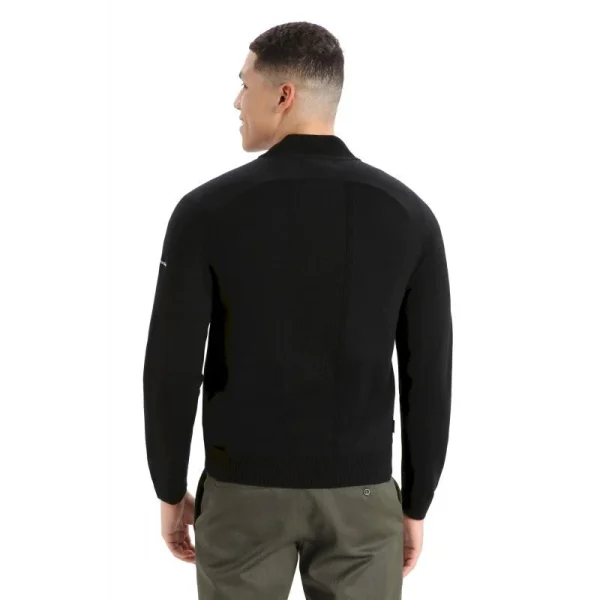 à prix imbattables Vente flash 👍 Icebreaker ICL ZoneKnit Insulated Knit Bomber – Sweatshirt en laine mérinos homme 🛒 5