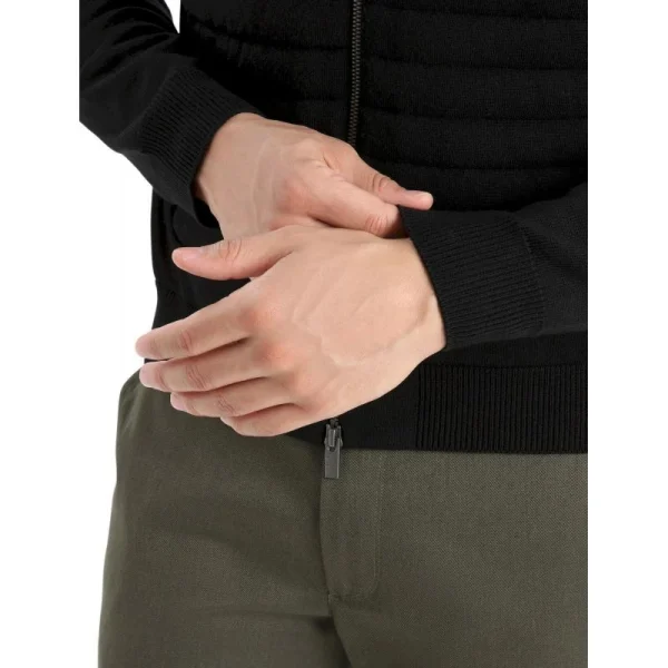 à prix imbattables Vente flash 👍 Icebreaker ICL ZoneKnit Insulated Knit Bomber – Sweatshirt en laine mérinos homme 🛒 6