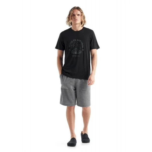 boutiqued en ligne Coupon ✔️ Icebreaker Tech Lite II SS Tee Canopy Camper – T-shirt en laine mérinos homme I Hardloop 🤩 5