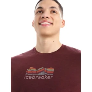 Promo 👍 Icebreaker Tech Lite II SS Tee Mountain Geology – T-shirt en laine mérinos homme ⌛ grossiste en ligne 15