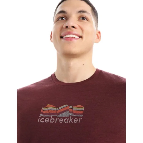 Promo 👍 Icebreaker Tech Lite II SS Tee Mountain Geology – T-shirt en laine mérinos homme ⌛ grossiste en ligne 5