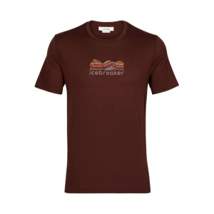 Promo 👍 Icebreaker Tech Lite II SS Tee Mountain Geology – T-shirt en laine mérinos homme ⌛ grossiste en ligne 19