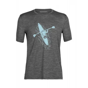 Tout neuf ✨ Icebreaker Tech Lite II SS Tee Paddle Lines – T-shirt en laine mérinos homme I Hardloop 😉 à prix d'occasion 21