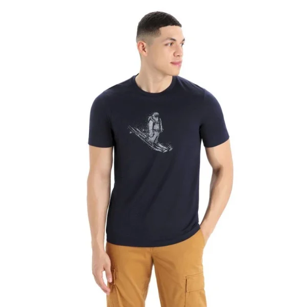 économies garanties Nouveau 🛒 Icebreaker Tech Lite II SS Tee Skiing Yeti – T-shirt en laine mérinos homme ✨ 1
