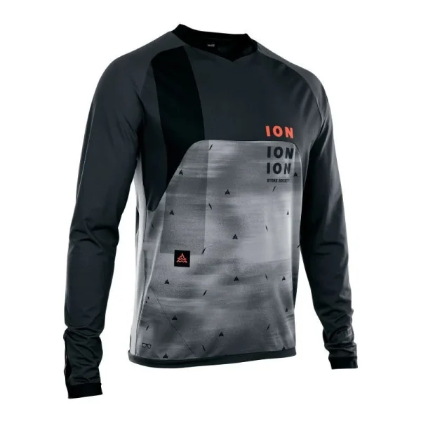 Remise ✨ ION Tee LS Traze VENT – Maillot VTT homme 👍 qualité supérieure 1