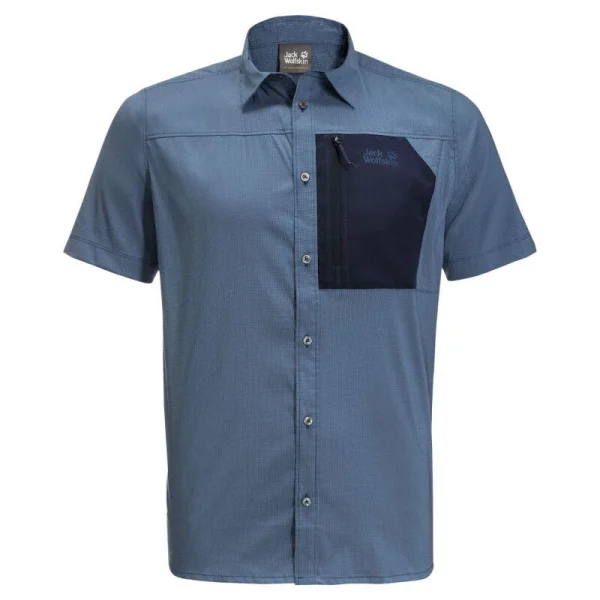 acheter Acheter 🔥 Jack Wolfskin Kenovo Ii S/S – Chemise homme ⭐ 1