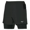 Acheter 🧨 Mizuno ER 5.5 2In1 Short – Short running homme 🎉 officiel 17