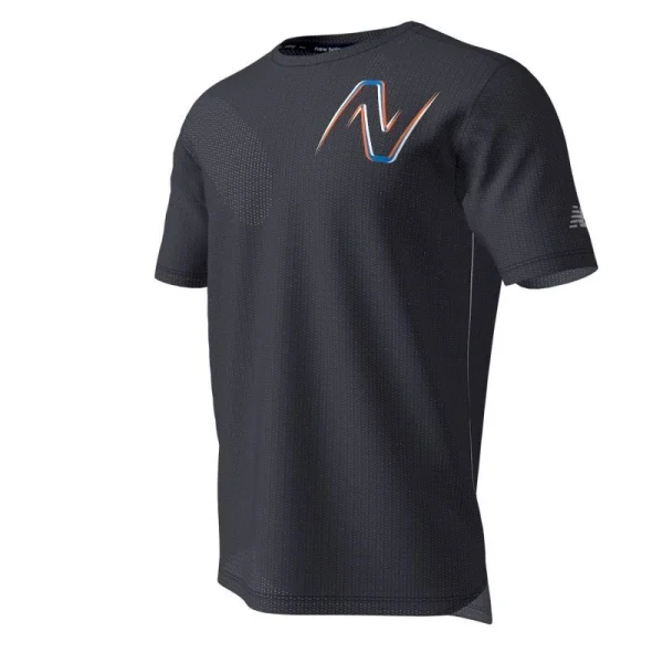 Meilleure vente 😀 New Balance Graphic Impact Run SS – T-shirt homme 🛒 soldes magasin 1