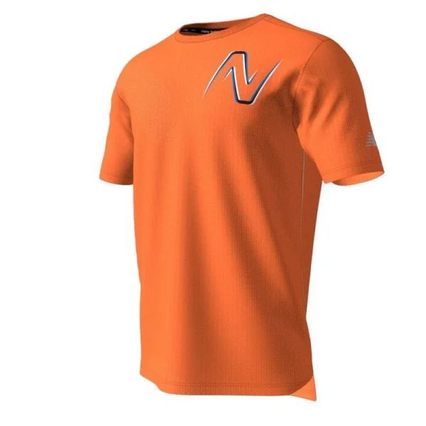 Meilleure vente 😀 New Balance Graphic Impact Run SS – T-shirt homme 🛒 soldes magasin 4