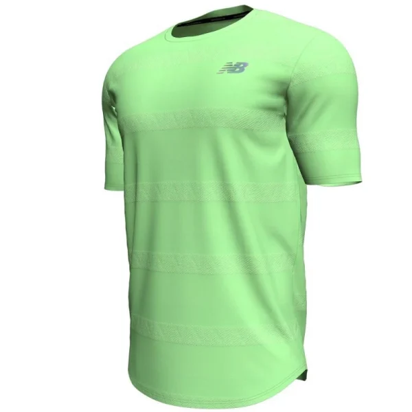 De gros 🔔 New Balance Q Speed Jacquard Short Sleeve – T-shirt homme 🎉 jusqu'à 1