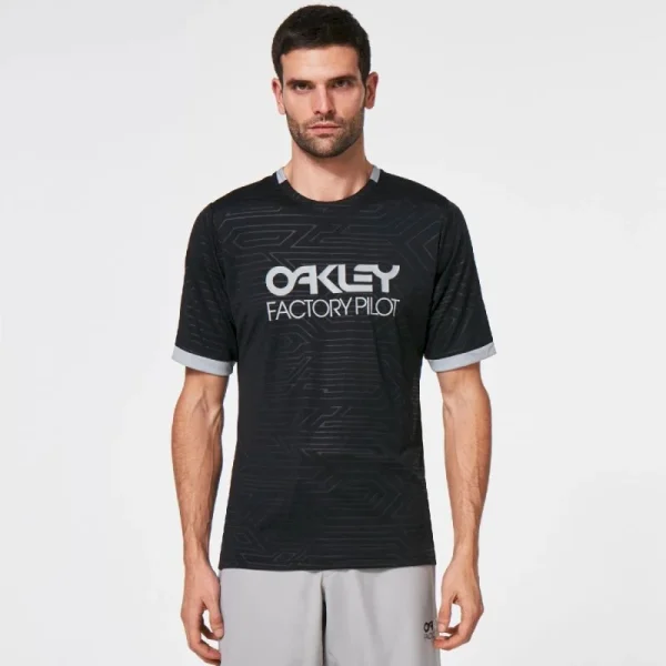vente pas cher en ligne Grosses soldes 🎁 Oakley Pipeline Trail Tee – Maillot VTT homme 🎁 3