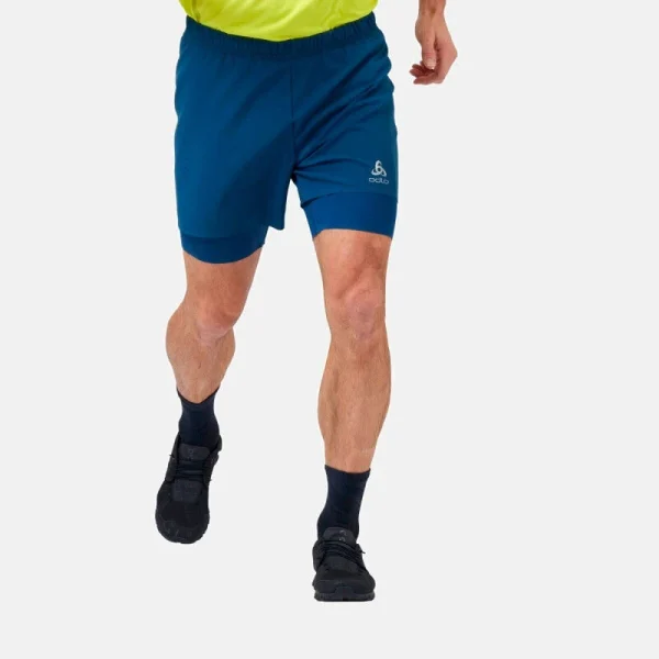 Acheter 🌟 Odlo 2-In-1 Zeroweight 5 Inch – Short running homme ⌛ Nouveau 1