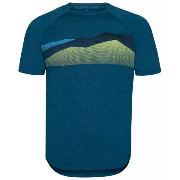 Budget ✨ Odlo Concord Seasonal Print – T-shirt homme 👏 Prestation Et Rapide 1