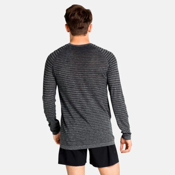 Tout neuf 🛒 Odlo Essential Seamless – T-shirt running manches longues homme ✔️ magasin paris 3