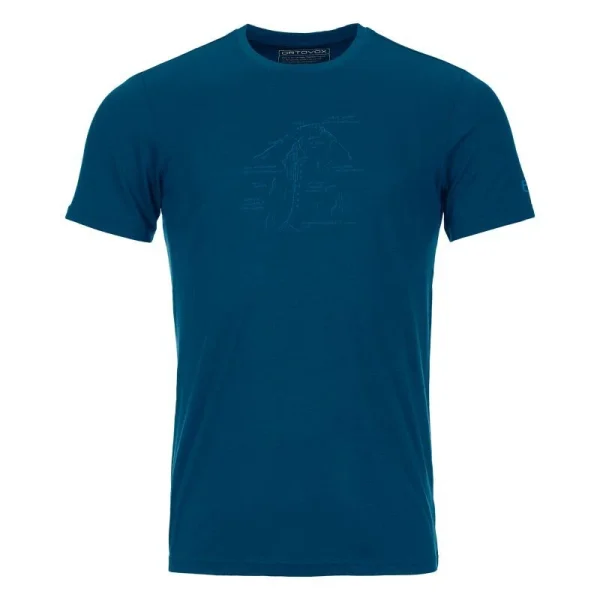 Boutique Meilleur prix 🔥 Ortovox 120 Tec Lafatscher Topo – T-shirt homme 😍 1