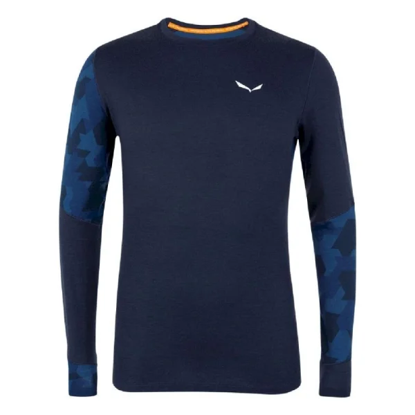 Le moins cher ⌛ Salewa Cristallo Warm Amr L/S Tee – Maillot homme 🔔 shopping pas cher 1