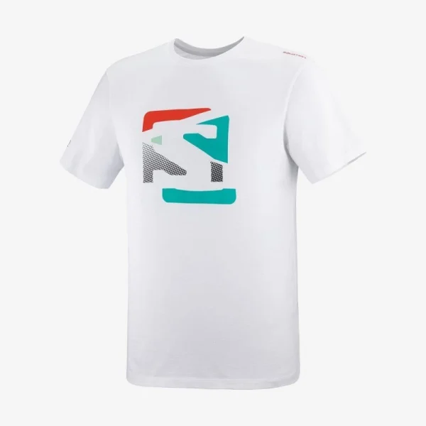 Bon marché 💯 Salomon Outlife Graphic Disrupted Logo SS Tee – T-shirt homme 🔥 magasin en ligne france 5