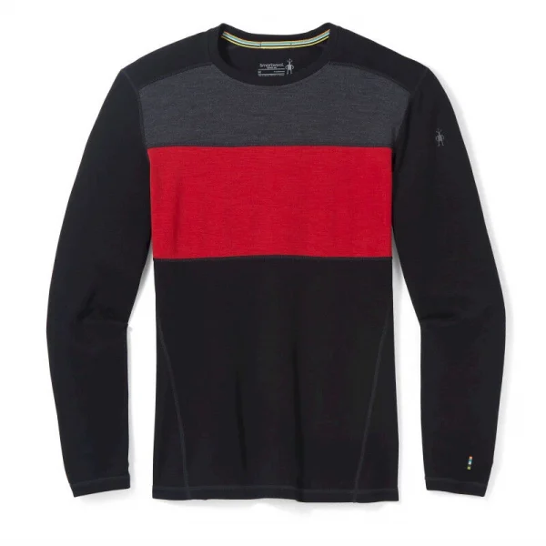 Meilleure affaire 🥰 Smartwool Merino 250 Baselayer Colorblock Crew Boxed – Maillot homme 🧨 SOLDES TOUT À 5