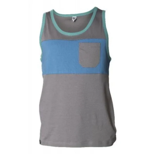 Boutique officielle Les meilleures critiques de 🔔 Snap Two-Colored Pocket Tank Top – Débardeur homme 😍 1