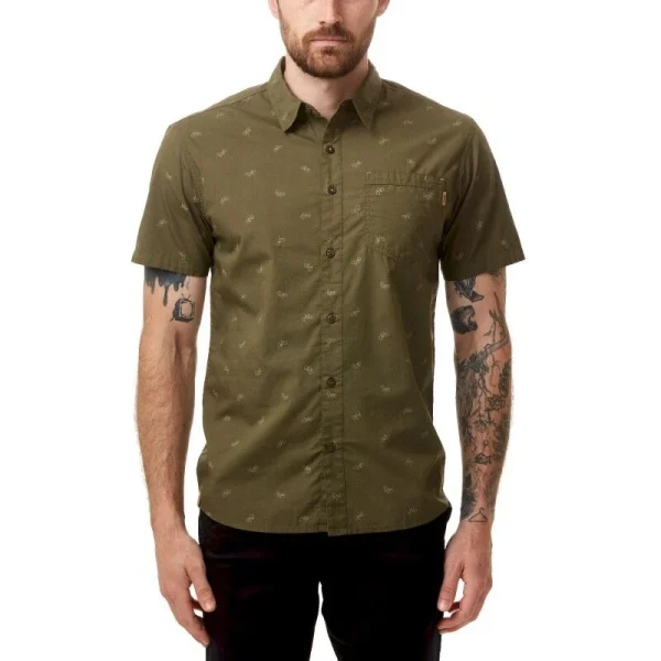 boutique en ligne france Le moins cher 🔔 Tentree Bike Around Shortsleeve 👕 Shirt – Chemise homme 🔥 1