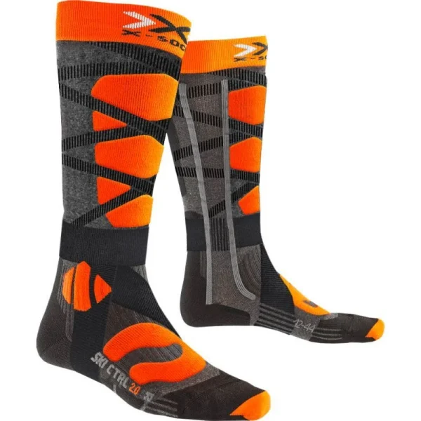 Promo 😀 X-Socks Chaussettes Ski Control 4.0 – Chaussettes ski 😉 mode pas cher 1